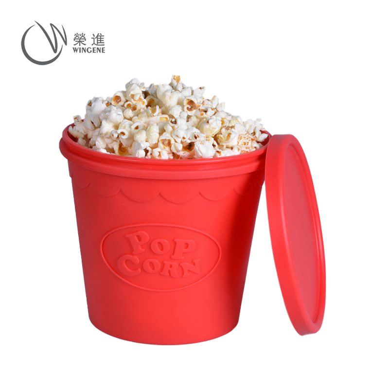 圓形矽膠爆米花桶|食品級