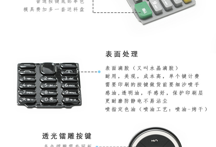 按鍵表麵處理工藝介紹