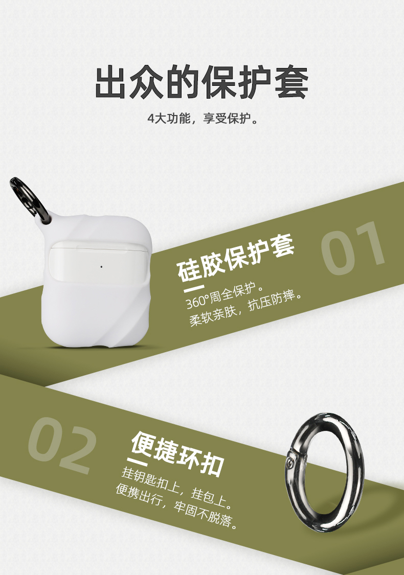 蘋果無線藍牙耳機充電盒保護套詳情介紹04