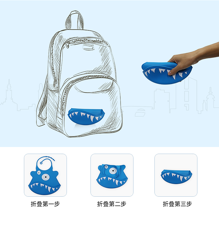 嬰兒(er) 食品級矽膠口水兜詳情頁08