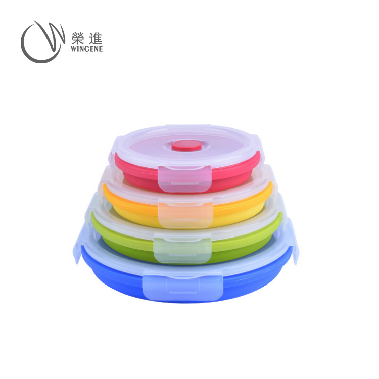 矽膠飯盒四件套