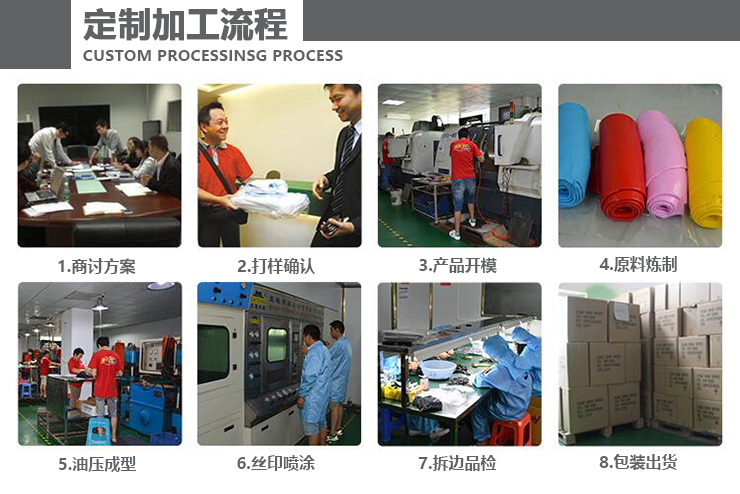 矽膠夜光手環定製加工流程
